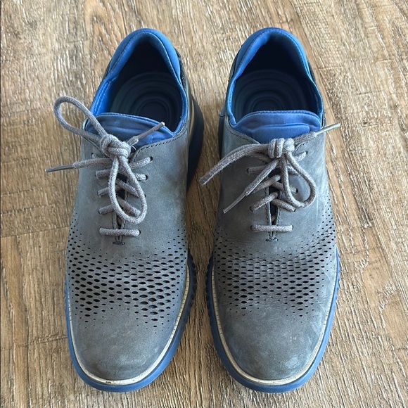 Cole Haan Other - Cole Haan Gray and Blue Oxfords with Modern Design